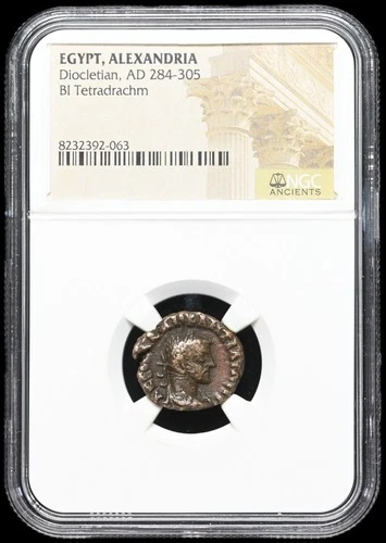 EGYPT, Alexandria. Diocletian. AD 284-305. Potin Tetradrachm, NGC Certified