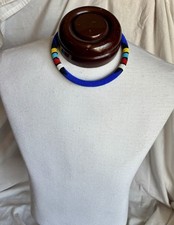Maasai Beaded Necklace Collar Handmade Tribal Wedding Ceremonial African