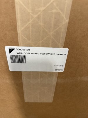 Daikin Fan Wheel 300056130 DDPL18-9BL CL2 CW For 5HP 1800 RPM MOTOR