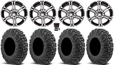 ITP SS212 14" Wheels Machined 30" MotoVator Tires Textron Wildcat XX
