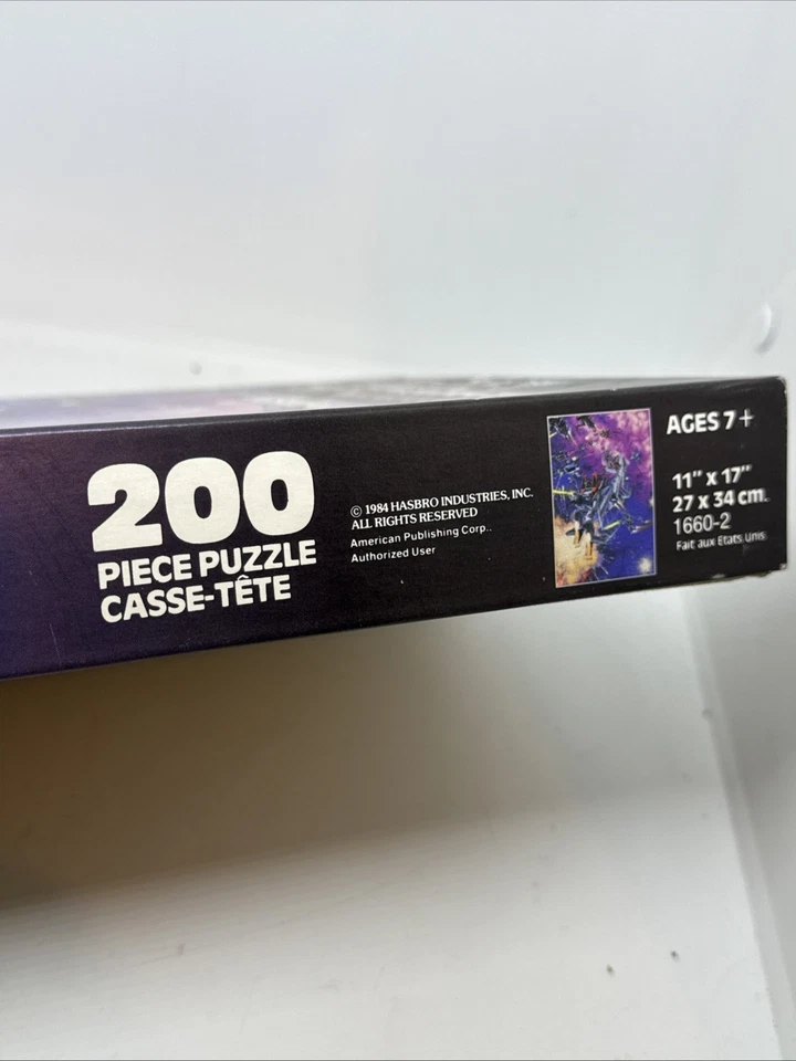 PUZZLE TRANSFORMERS 1984 VINTAGE 200 PIEZAS APC HASBRO JUGUETE STARSCREAM ¡COMPLETO! Foto 4 de 4