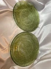 2 Anchor Hocking SORENO AVOCADO GREEN 10” Dinner Plates