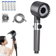 New High Pressure Shower Head with Handheld Combo,18-Stage Filter Shower Head