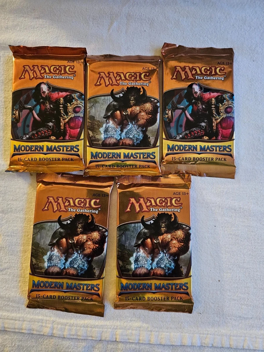 2 Modern Masters 2013 Boosters and 2 Avacyn Restored Boosters, all sealed |  eBay
