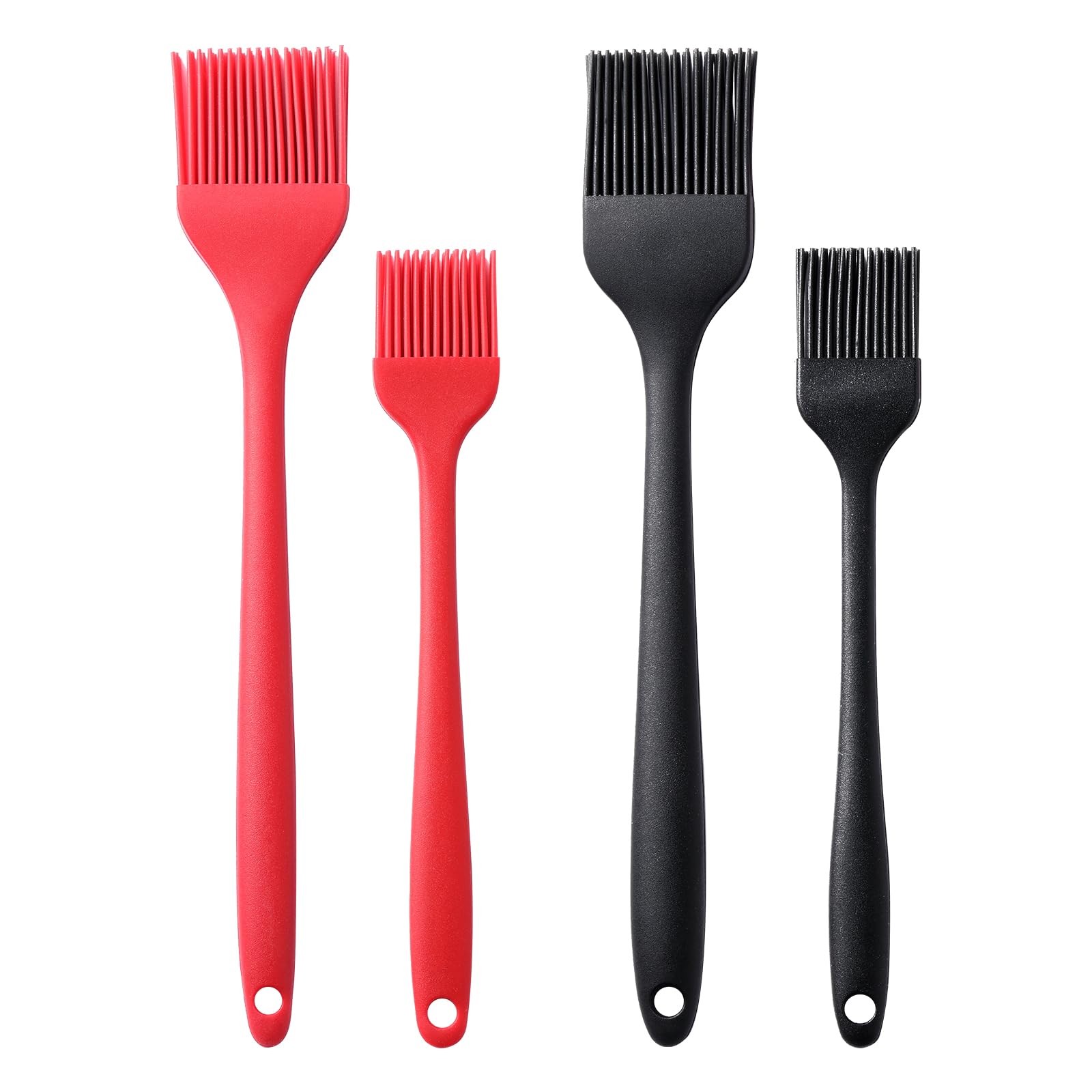 4 Pack Silicone Basting Pastry Brushes Oil Brushes Heat Resistant Brush Set