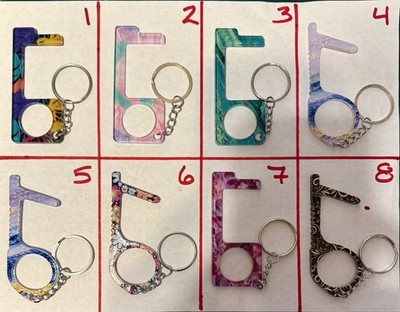 NEW Touchless Key Tool Keychain - Your Choice of Color - Low Ship
