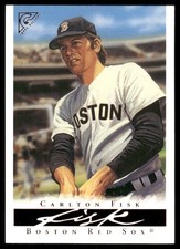 2003 Topps Gallery Hall of Fame Carlton Fisk : Black lettering on uniform #64