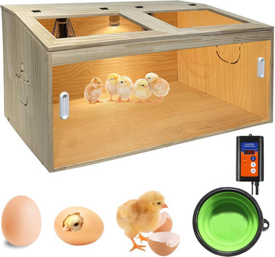 22-Piece Large Chicken Brooder Box 32'', All-In-One Kit, up to 35 Chicks Capacity