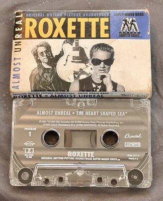 ROXETTE  ALMOST UNREAL   THE HEART SHAPED SEA  SUPER MARIO BROS Cassette Singles