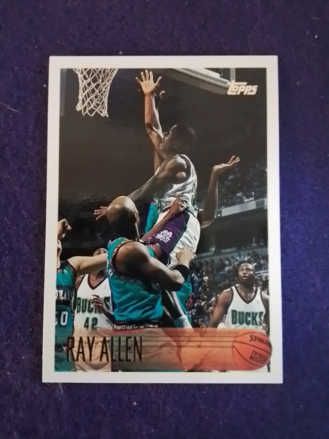 1996-97 Topps #217 Ray Allen Rookie RC - Bucks