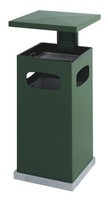 Ascher-Papierkorb Mit Abnehmbarem Dach 70 Liter, GrüN