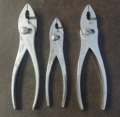 *MADE IN US* Diamond Slip Joint Pliers [Lot of 3] - K36 & K25 - Shop Tools NICE!