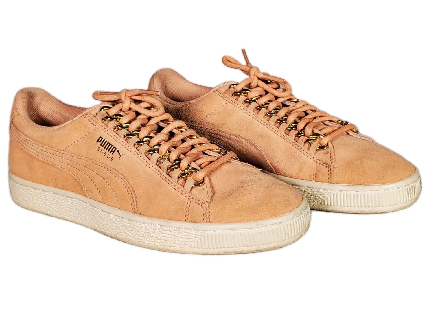 Sneakers Puma scamosciate classiche X Chain 36735201 oro corallo polveroso donna US 7 5