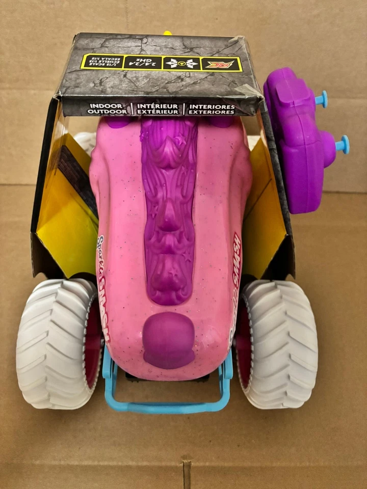 Monster Jam "SPARKLE SMASH" RC Remote Control Truck 1:15 Spin Master - Image 4 of 4