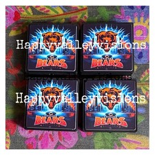 4 Piece CHICAGO Football Team Silicone Focal Beads DIY Jewelry Pens Keychains