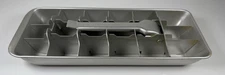 Vintage General Electric Mini Cube Aluminum Ice Cube Tray, 18 Ice Cubes