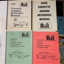 Lot Of 14 NCRS Corvette Judging Books See Pic...