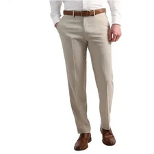NEW Kenneth Cole Reaction Men's 40x30 Tan Slim Fit  Flex Waistband Dress Pant
