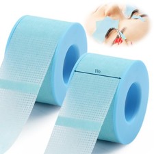LZM Lash Tape for Eyelash Extension 1in x 4yd Silicone Gel Breathable Micropo...