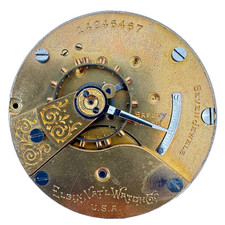 Antique 18s 1910 Elgin 7 Jewel Mechanical Hunter Pocket Watch Movement 309 USA