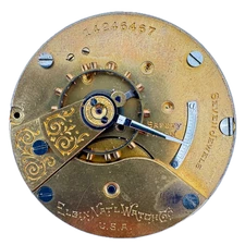 Antique 18s 1910 Elgin 7 Jewel Mechanical Hunter Pocket Watch Movement 309 USA