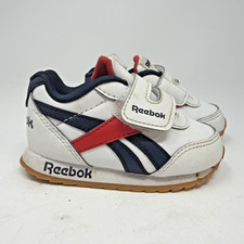 REEBOK Classic Retro Sneakers Kids Infant Toddler Sz 5 Red White Blue USA