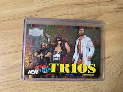 2025 Skybox Metal Universe AEW All Elite Wrestling Ring Trios Dark Order /333