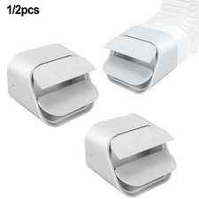 White Gutter Elbow Connector for 2xFor 3 Downspouts Fits For 3x4 Type A Gutters