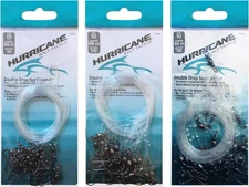 Hurricane Surf Fishing Leader Bundle - 10 Pound Double Drop Surf Leader, 20