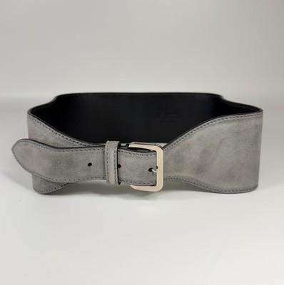 Vintage Yves Saint Laurent Wide Suede Belt Yves Saint Laurent 1980s Tan Suede Fringe Wide Western Belt  main image 4