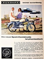 Combinette Z&uuml;ndapp   Werbeanzeige ca. DIN A5 1963   Sportcombinette   (0606179)