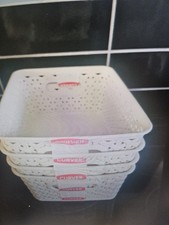 4 x Curver Storage Boxes Plastic