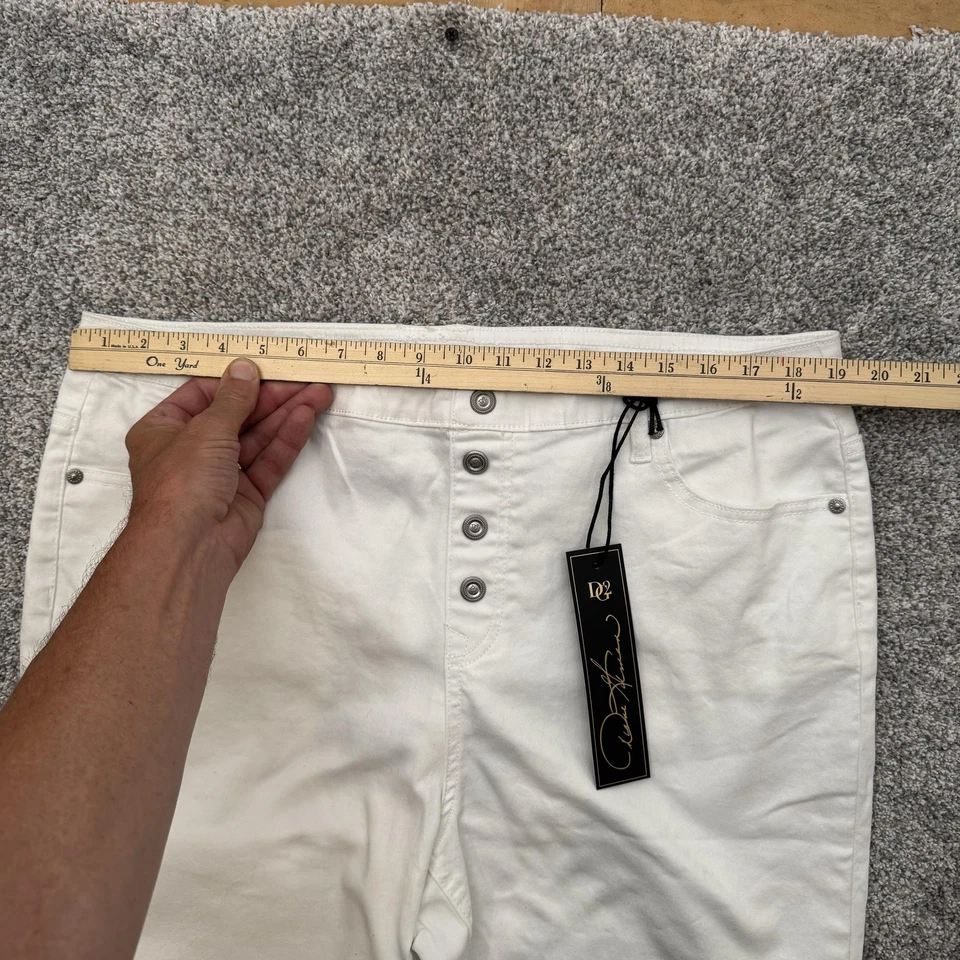 Bermudas DG2 Diane Gilman Talla 1X Plus Preppy Minimalista Clásico Resort Chic Foto 3 de 4