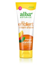 Alba Botanica Very Emollient Mango Vanilla Shave Cream 8 oz Vegetarian Formula