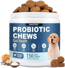 Probiotics for Dogs Chews Digestive Gut Health Supplement