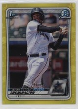 2020 Bowman Chrome Prospects Yellow Refractor 36/75 Jerar Encarnacion 0rm0