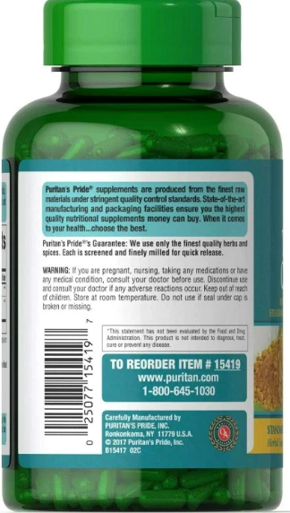 Curcumina Tumérica Máxima Potencia 500mg con Jengibre para Dolor Articular 180 Cápsulas Foto 3 de 3