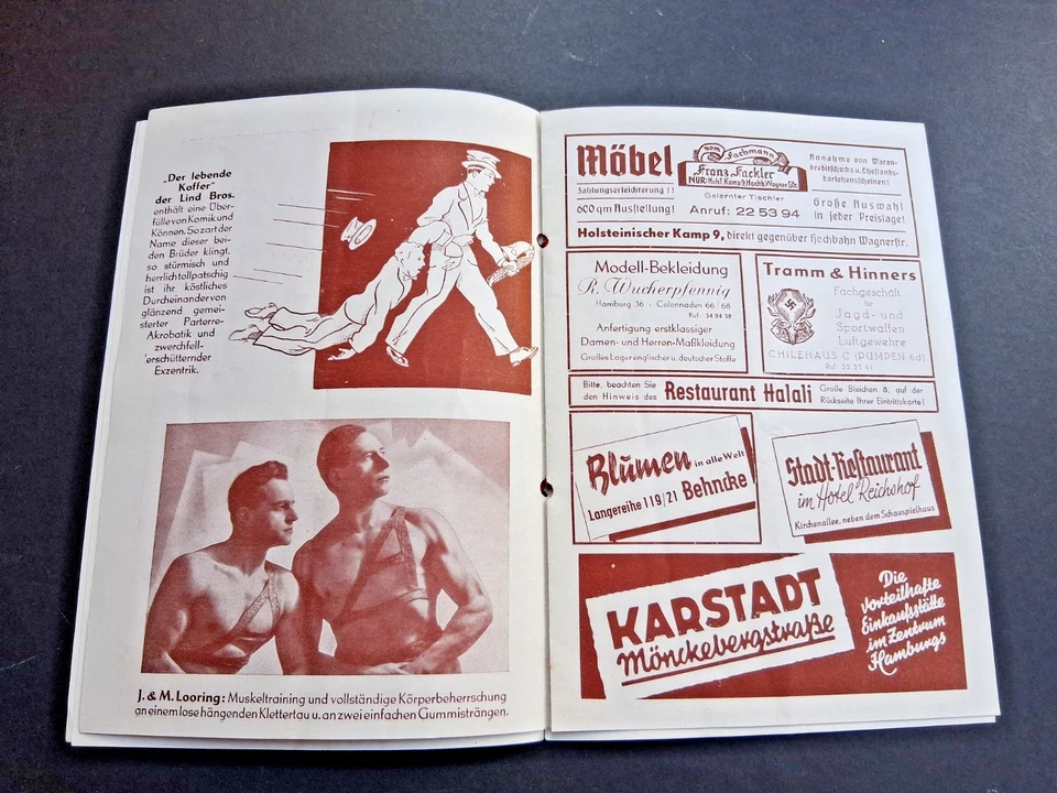 1939 okt. HAMBURG programm VARIETÉ HANSA THEATER ohne Umschlag circus acts - Bild 3 von 4