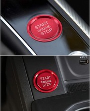 Car Engine Start Button Cover Stickers Auto Interior Trim 2Pcs