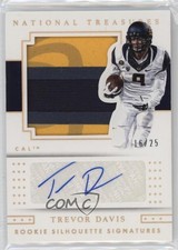2016 Panini National Treasures Collegiate Prime 16/25 Trevor Davis #118 Auto 5w7