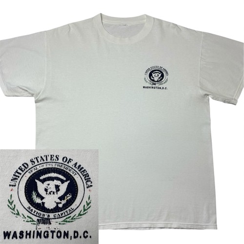 Vintage Washington DC T Shirt Mens Size Large United States Of America White 90s - Bild 1 von 8