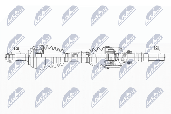 Antriebswelle Nty NPW-PE-065 FüR Peugeot 508 Sw 1 Rcz 16V Bluehdi 120 Thp 270 C5-image