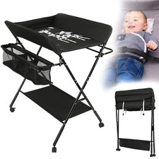 Table Commode à Langer Bébé-Portable-Compact-Pliable-Réglable Hauteur+Matelas