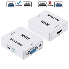 New VGA to HDMI 1080P Full HD Mini VGA to HDMI Audio Video Converter Adapter WH