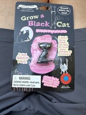 HTF Collectible Grow Your Own Halloween Black Cat Toy in Water 1 FIRST Series