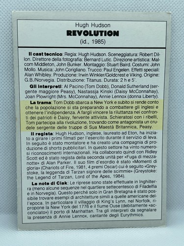 LOCANDINA CARTOLINA DI CIAK RIVISTA DI CINEMA E SPETTACOLO ANNO 1985 - Foto 116 di 156