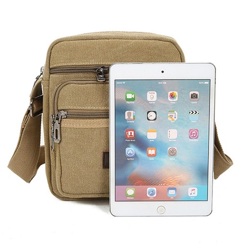 Retro Man's Bags Shoulder Messenger Satchel Travel Bag Men's Crossbody Canvas AU - Picture 7 of 18