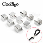 <!--F#f_0-->Metal Fold Over Cord Crimp Cord End Leather Clip for Face Mask Lanyard Holder<!--F/-->