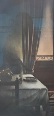 Christian Wouters, ''Soir d'ete',  Mezzotint on paper 94/99, Framed