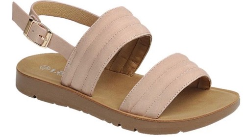 NEW Kids Girl Summer Open Toe Flat Sandals Ankle Strap - Picture 2 of 7